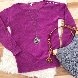 J.Crew drop shoulder sweater